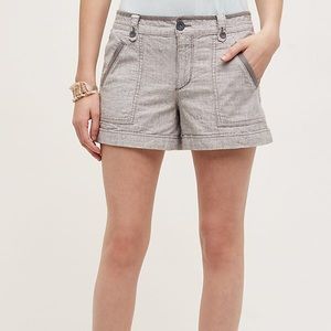Anthropologie [Pilcro] Grey Linen Shorts Sz 2